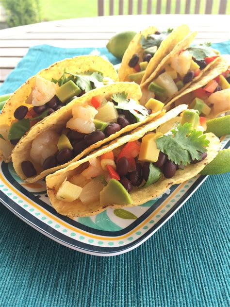 shrimp-tacos-with-black-bean-salsa image