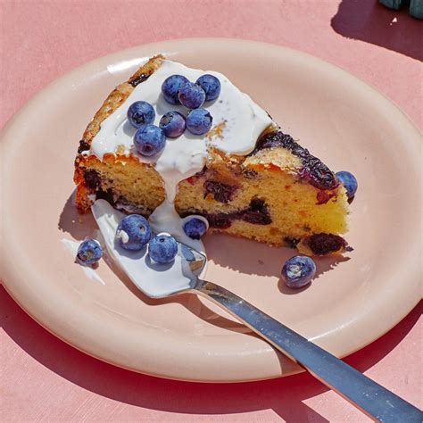 blueberry-saffron-tea-cake-recipe-bon-apptit image