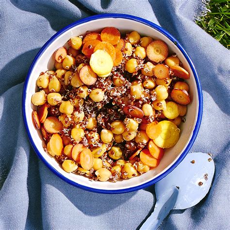 carrot-salad-with-red-quinoa-and-chickpeas-sunset-magazine image