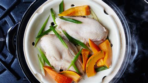 sake-steamed-chicken-and-kabocha-squash-recipe-bon image
