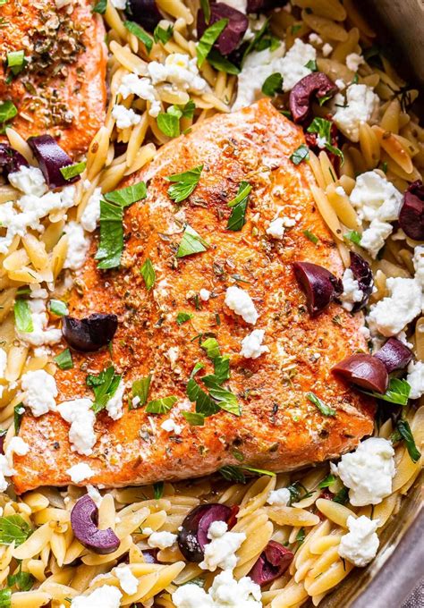 greek-salmon-and-orzo-skillet-recipe-runner image