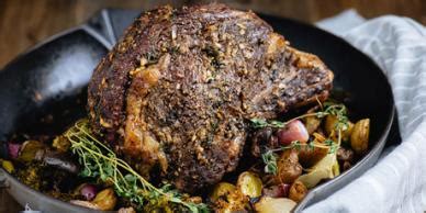 garlic-thyme-prime-rib-with-roasted-vegetables image