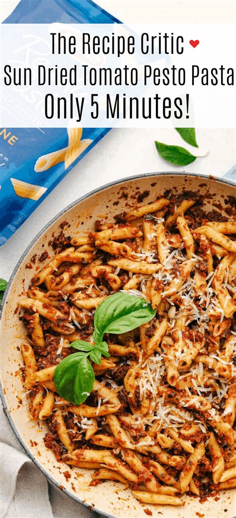 5-minute-sun-dried-tomato-pesto-pasta-the-recipe-critic image