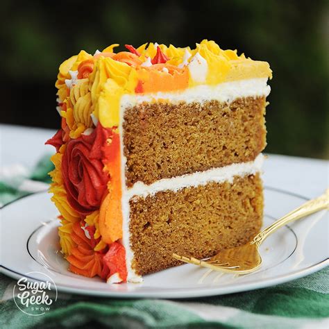 pumpkin-spice-cake-with-cream-cheese-frosting-sugar image