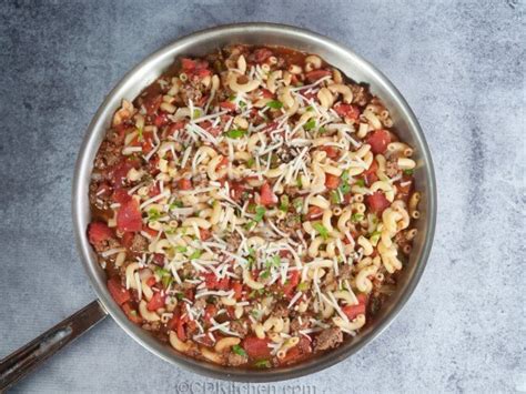 cafeteria-style-mexican-macaroni-skillet image