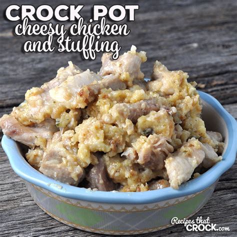 cheesy-crock-pot-chicken-and-stuffing-recipes-that image