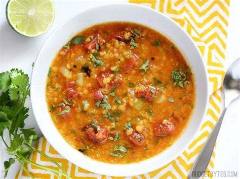 mexican-red-lentil-stew-budget-bytes image