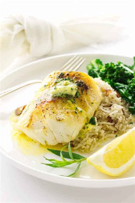 broiled-pacific-cod-with-lemon-tarragon-butter-savor image