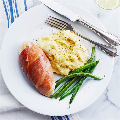 prosciutto-wrapped-chicken-breast-with-brie-mash-and image