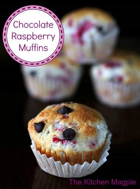 chocolate-raspberry-muffins-the-kitchen-magpie image