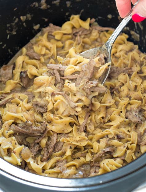 easy-homemade-crockpot-beef-and-noodles image