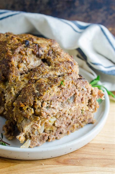 meatloaf-with-herbed-cream-sauce-lifes-ambrosia image