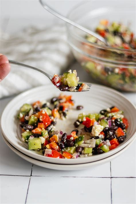 easy-black-bean-cucumber-and-feta-salad-may image