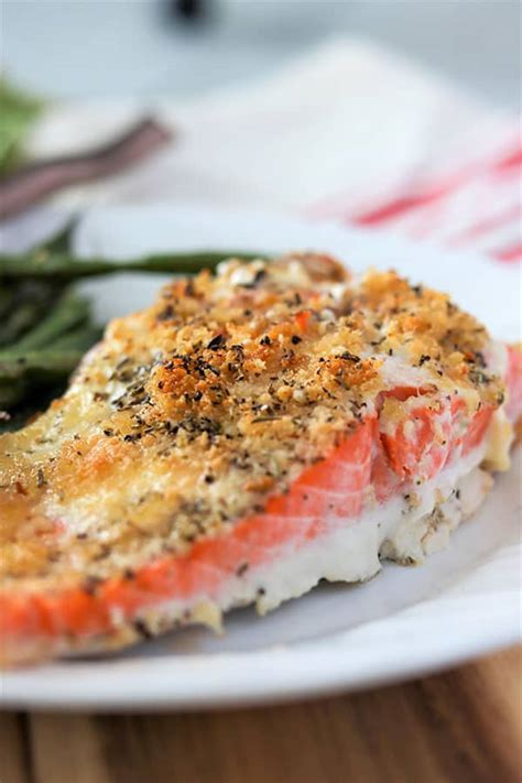 baked-salmon-with-mayo-and-parmesan-herb-crust image