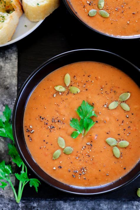 instant-pot-roasted-red-bell-pepper-and-lentil-soup image