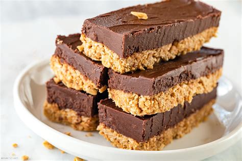no-bake-peanut-butter-chocolate-bars-recipe-eatwell101 image