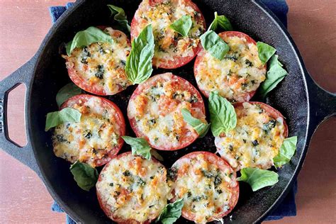 mozzarella-and-basil-stuffed-tomatoes-recipe-simply image