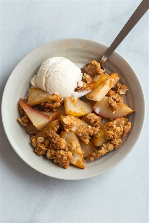 easy-pear-crisp-recipe-baked-by-an-introvert image