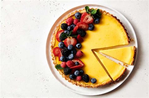 lemon-tart-with-fresh-berries-king-arthur-baking image
