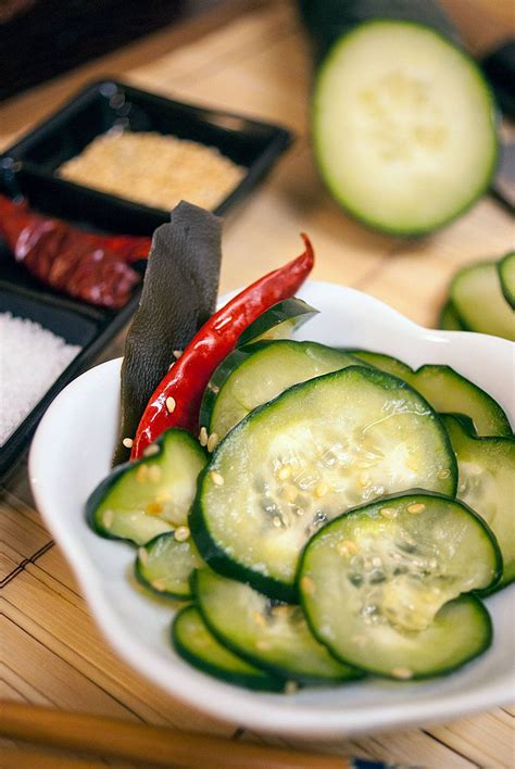 tsukemono-japanese-quick-pickled-cucumbers image