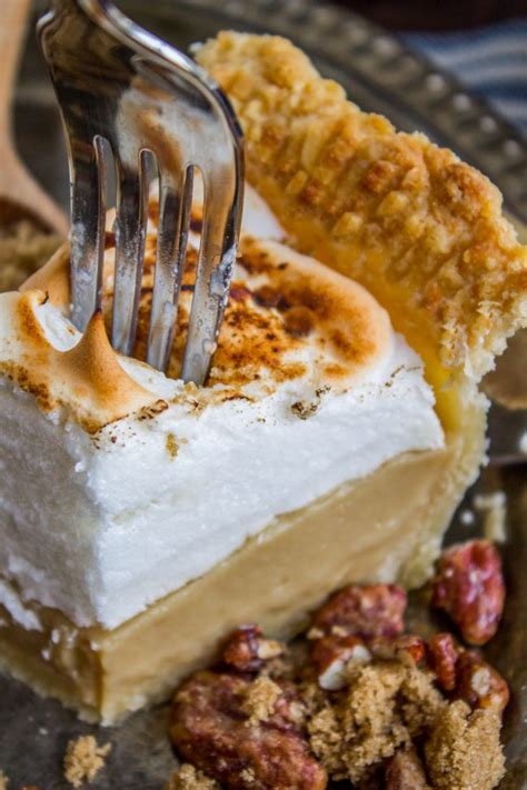 butterscotch-pie-with-meringue-topping-the-food image