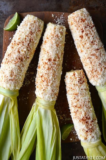 cheesy-roasted-garlic-corn-on-the-cob-just-a-taste image