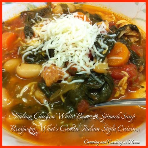 italian-chicken-bean-soup-with-spinach-canning image