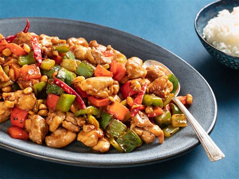 takeout-style-kung-pao-chicken-diced-chicken-with image
