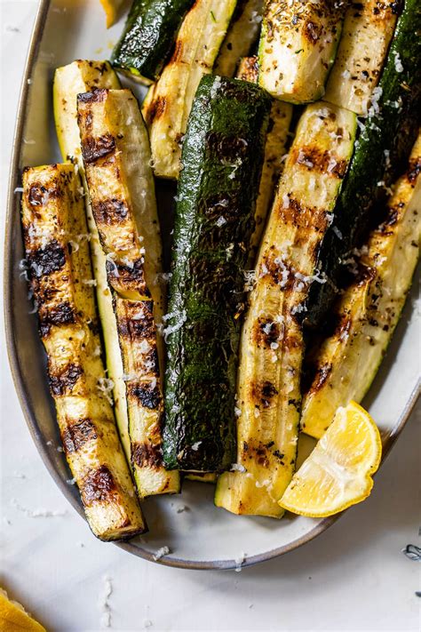 grilled-zucchini-with-parmesan-and-herbs-wellplatedcom image