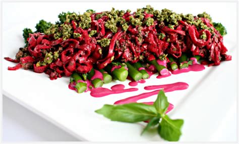 purple-pasta-with-walnut-pesto-tenderstem-broccoli image