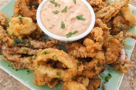 fried-calamari-with-creamy-chipotle-sauce-mexican image