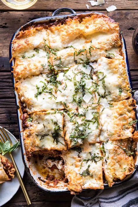 pesto-bolognese-lasagna-half-baked-harvest image