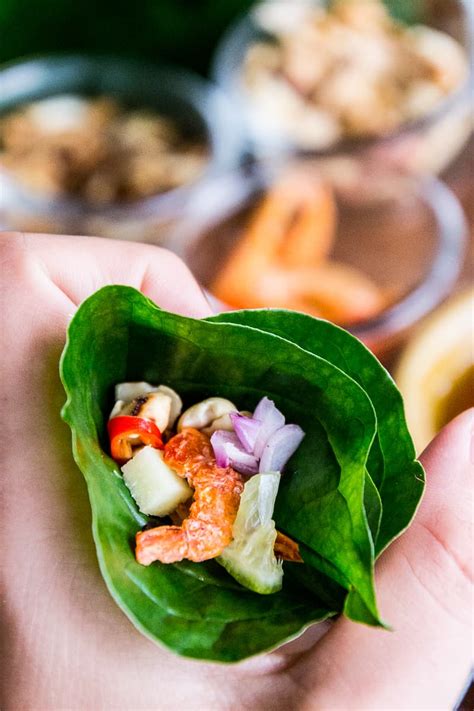 easy-miang-kham-thai-betel-leaf-salad-bites image