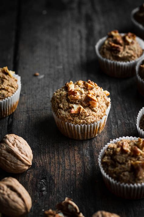 vegan-banana-walnut-bran-muffins-no-added-sugar image