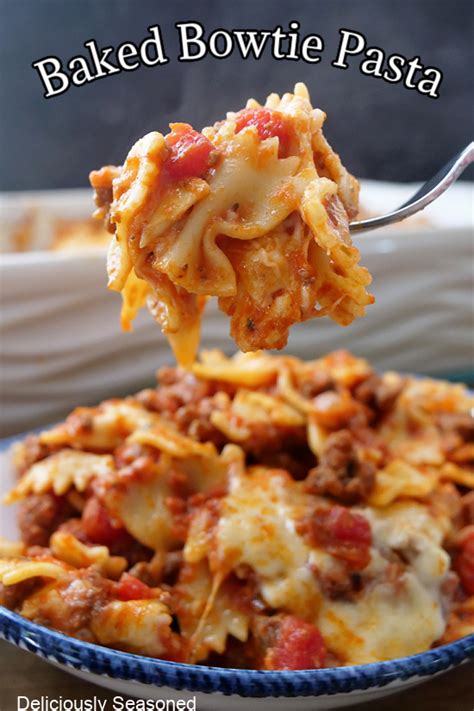 baked-bowtie-pasta-deliciously-seasoned image