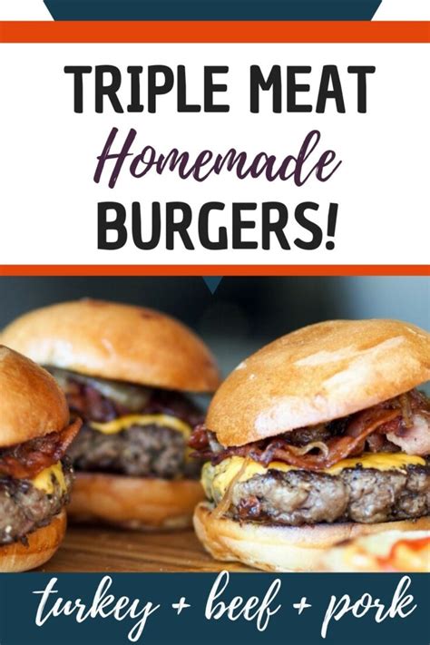 homemade-hamburgers-turkey-beef-pork-for-triple image