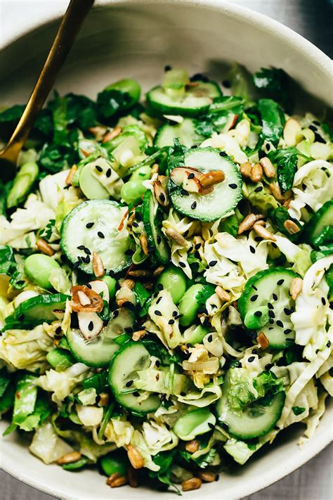 nutty-green-veggie-crunch-salad-blissful-basil image
