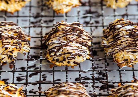 black-and-white-chocolate-coconut-macaroons image