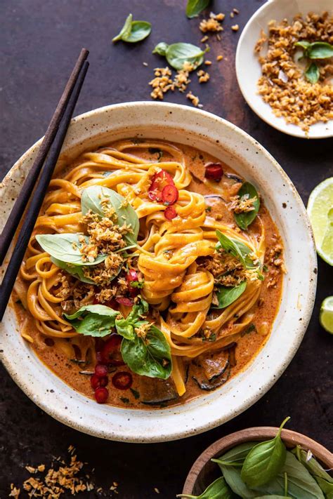 20-minute-red-curry-noodles-with-fried-coconut-garlic image