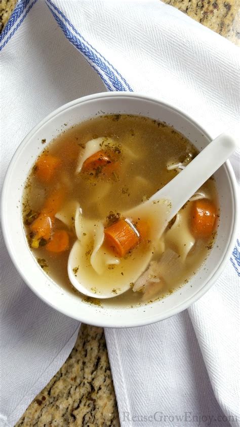 pressure-cooker-chicken-soup-made-from-leftover image