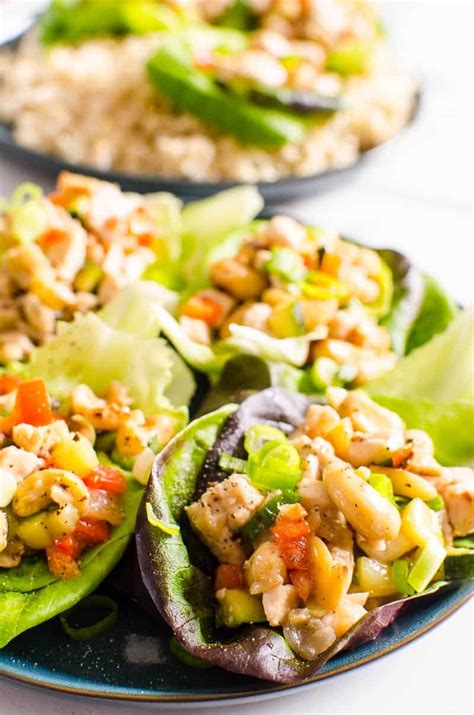 healthy-chicken-lettuce-wraps-ifoodrealcom image