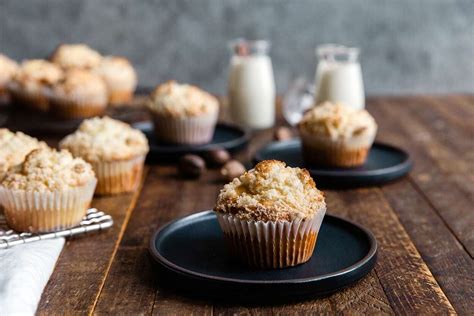 easy-holiday-eggnog-muffins-recipe-king-arthur-baking image