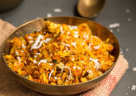 cabbage-and-carrot-thoran-recipe-archanas-kitchen image