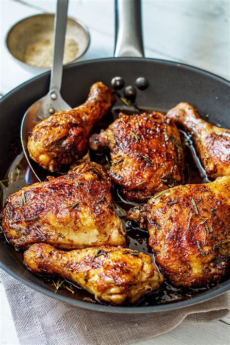 balsamic-honey-skillet-chicken-legs-recipe-eatwell101 image