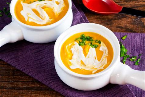 vegan-curried-butternut-squash-bisque-healthy-delicious image