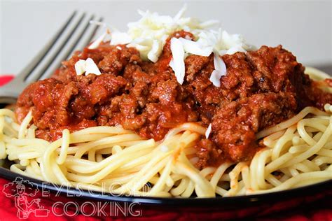 two-meat-pasta-sauce-recipe-eyes-closed-cooking image