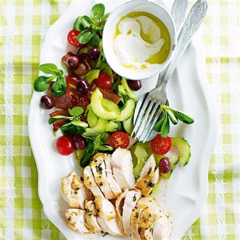 greek-chicken-salad-recipe-delicious-magazine image