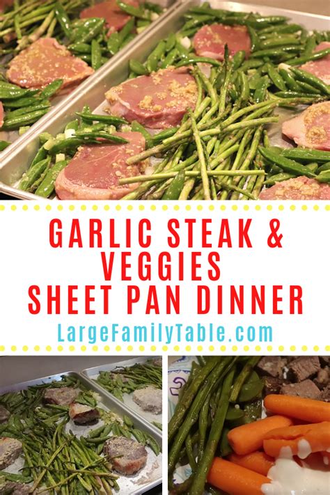 garlic-steak-veggies-sheet-pan-dinner image