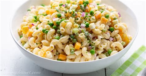 macaroni-salad-with-peas-and-cheddar-cheese image