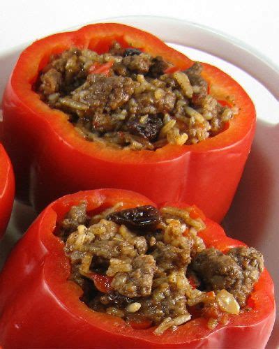 one-perfect-bite-moroccan-lamb-stuffed-peppers-blogger image